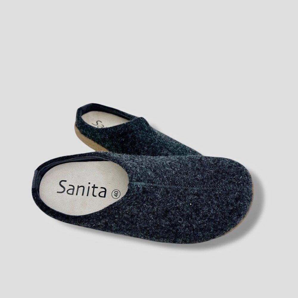 Sanita $149 Lodge Supportive Slide Unisex Wool Felt Slipper EU 40 Indoor Outdoor - Picture 2 of 13